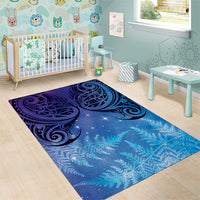 New Zealand Matariki Area Rug Aotearoa Maori New Year Galaxy Maori Silver Fern LT14 - Polynesian Pride