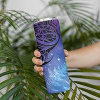 New Zealand Matariki Skinny Tumbler Aotearoa Maori New Year Galaxy Maori Silver Fern LT14 - Polynesian Pride