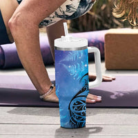 New Zealand Matariki Tumbler With Handle Aotearoa Maori New Year Galaxy Maori Silver Fern LT14 - Polynesian Pride