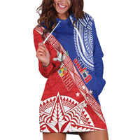 Tonga and Samoa Rugby Custom Hoodie Dress Ikale Tahi Manu Samoa Together - Polynesian Pride