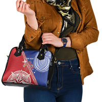 Tonga and Samoa Rugby Custom Shoulder Handbag Ikale Tahi Manu Samoa Together - Polynesian Pride