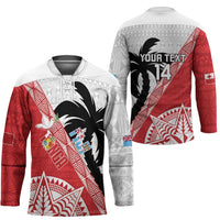 Fiji and Tonga Rugby Custom Hockey Jersey Flying Fijians Ikale Tahi Together Pacific - Polynesian Pride