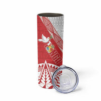 Fiji and Tonga Rugby Skinny Tumbler Flying Fijians Ikale Tahi Together Pacific LT14 - Polynesian Pride