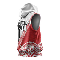 Fiji and Tonga Rugby Custom Sleeveless Hoodie Flying Fijians Ikale Tahi Together Pacific LT14 - Polynesian Pride
