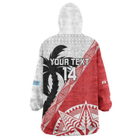 Fiji and Tonga Rugby Custom Wearable Blanket Hoodie Flying Fijians Ikale Tahi Together Pacific LT14 - Polynesian Pride