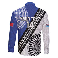 Fiji an Samoa Rugby Custom Family Matching Short Sleeve Bodycon Dress and Hawaiian Shirt Flying Fijians Manu Samoa Together Pacific LT14 - Polynesian Pride