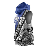 Fiji an Samoa Rugby Custom Sleeveless Hoodie Flying Fijians Manu Samoa Together Pacific - Polynesian Pride