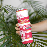 USA and Japan Rugby Skinny Tumbler Eagles Brave Blossoms Together Pacific LT14 - Polynesian Pride