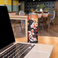 Hawaiian and Japanese Skinny Tumbler Koi Fish With Kanaka Polynesian Tattoo LT14 - Polynesian Pride