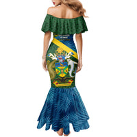 Solomon Islands Family Matching Mermaid Dress and Hawaiian Shirt Tropical Leaves With Melanesian Pattern LT14 - Polynesian Pride