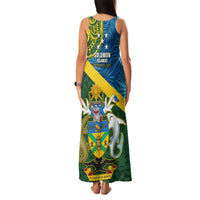 Solomon Islands Family Matching Tank Maxi Dress and Hawaiian Shirt Tropical Leaves With Melanesian Pattern LT14 - Polynesian Pride
