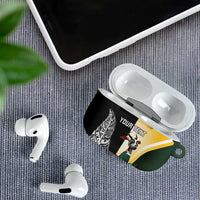 New Zealand and South Africa Rugby Custom AirPods Case Maori Silver Fern Springbok Together LT14 - Polynesian Pride