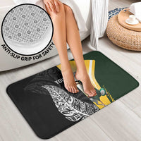 New Zealand and South Africa Rugby Custom Bathroom Set Maori Silver Fern Springbok Together LT14 - Polynesian Pride
