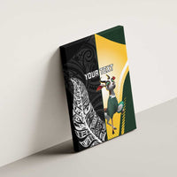 New Zealand and South Africa Rugby Custom Canvas Wall Art Maori Silver Fern Springbok Together LT14 - Polynesian Pride