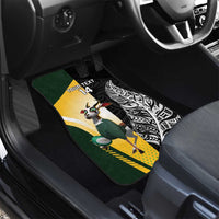 New Zealand and South Africa Rugby Custom Car Mats Maori Silver Fern Springbok Together LT14 - Polynesian Pride