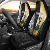 New Zealand and South Africa Rugby Custom Car Seat Cover Maori Silver Fern Springbok Together LT14 - Polynesian Pride