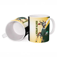 New Zealand and South Africa Rugby Ceramic Mug Maori Silver Fern Springbok Together LT14 - Polynesian Pride