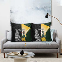 New Zealand and South Africa Rugby Custom Pillow Cover Maori Silver Fern Springbok Together LT14 - Polynesian Pride