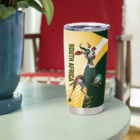 New Zealand and South Africa Rugby Tumbler Cup Maori Silver Fern Springbok Together LT14 - Polynesian Pride