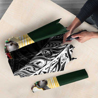 New Zealand and South Africa Rugby Custom Umbrella Maori Silver Fern Springbok Together LT14 - Polynesian Pride