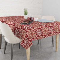 Ulaula Palaka Quilt Hawaii Tablecloth Hawaiian Tropical Monstera Sea Turtle