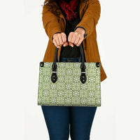 Omaomao Palaka Quilt Hawaii Leather Bag Hawaiian Tropical Monstera Sea Turtle
