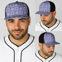 Polu Palaka Quilt Hawaii Baseball Net Cap Hawaiian Tropical Monstera Sea Turtle