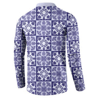 Polu Palaka Quilt Hawaii Button Sweatshirt Hawaiian Tropical Monstera Sea Turtle