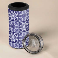 Polu Palaka Quilt Hawaii 4 in 1 Can Cooler Tumbler Hawaiian Tropical Monstera Sea Turtle LT14 - Polynesian Pride