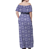 Polu Palaka Quilt Hawaii Family Matching Off Shoulder Maxi Dress and Hawaiian Shirt Hawaiian Tropical Monstera Sea Turtle LT14 - Polynesian Pride