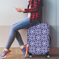 Polu Palaka Quilt Hawaii Luggage Cover Hawaiian Tropical Monstera Sea Turtle