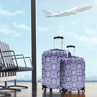 Polu Palaka Quilt Hawaii Luggage Cover Hawaiian Tropical Monstera Sea Turtle
