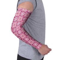 Akala Palaka Quilt Hawaii Arm Sleeves Hawaiian Tropical Monstera Sea Turtle