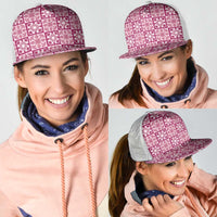Akala Palaka Quilt Hawaii Mesh Trucker Cap Hawaiian Tropical Monstera Sea Turtle