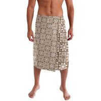 Beige Palaka Quilt Hawaii Lavalava Hawaiian Tropical Monstera Sea Turtle LT14 Beige - Polynesian Pride