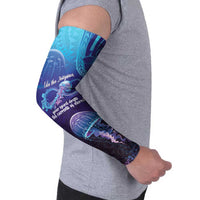 Polynesia Jellyfish Memorial Personalised Arm Sleeves Infinity Jellies Polynesian Pattern