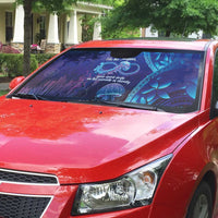 Polynesia Jellyfish Memorial Personalised Auto Sun Shade Infinity Jellies Polynesian Pattern