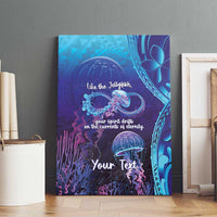 Polynesia Jellyfish Memorial Personalised Canvas Wall Art Infinity Jellies Polynesian Pattern