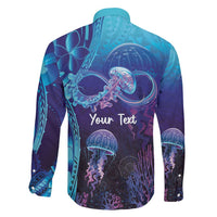 Polynesia Jellyfish Memorial Personalised Family Matching Tank Maxi Dress and Hawaiian Shirt Infinity Jellies Polynesian Pattern LT14 - Polynesian Pride