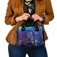 Polynesia Jellyfish Memorial Personalised Shoulder Handbag Infinity Jellies Polynesian Pattern