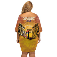 Australia And New Zealand ANZAC Family Matching Off Shoulder Short Dress and Hawaiian Shirt Aussie Kangaroo With Aotearoa Kiwi Lest We Forget LT14 - Polynesian Pride