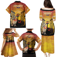 Australia And New Zealand ANZAC Family Matching Puletasi and Hawaiian Shirt Aussie Kangaroo With Aotearoa Kiwi Lest We Forget LT14 - Polynesian Pride