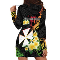 Wallis and Futuna Victory Day Hoodie Dress Liberty Equality Fraternity Polynesian Plumeria LT14 - Polynesian Pride