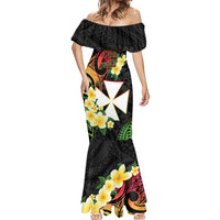 Wallis and Futuna Victory Day Mermaid Dress Liberty Equality Fraternity Polynesian Plumeria LT14 - Polynesian Pride