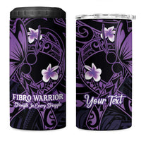 Personalised Fibromyalgia Awareness Month 4 in 1 Can Cooler Tumbler Fibro Warrior Strength In Every Struggle LT14 One Size: 16 oz Purple - Polynesian Pride