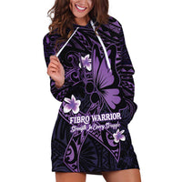 Personalised Fibromyalgia Awareness Month Hoodie Dress Fibro Warrior Strength In Every Struggle