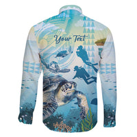 Personalized Snorkeling Hawaii Family Matching Summer Maxi Dress and Hawaiian Shirt Ocean Lover Hawaiian Kakau Honu Turtle LT14 - Polynesian Pride