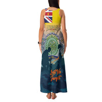 Niue ANZAC Day Family Matching Tank Maxi Dress and Hawaiian Shirt We Will Remember Them Camouflage Style LT14 - Polynesian Pride