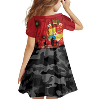 Tonga ANZAC Day Family Matching Tank Maxi Dress and Hawaiian Shirt Ngatu Pattern We Will Remember Them