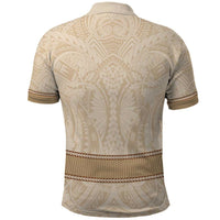 Mauri Ribaberiki Kiribati Polo Shirt Cowrie Shells Lei Palm Leaf Weaving